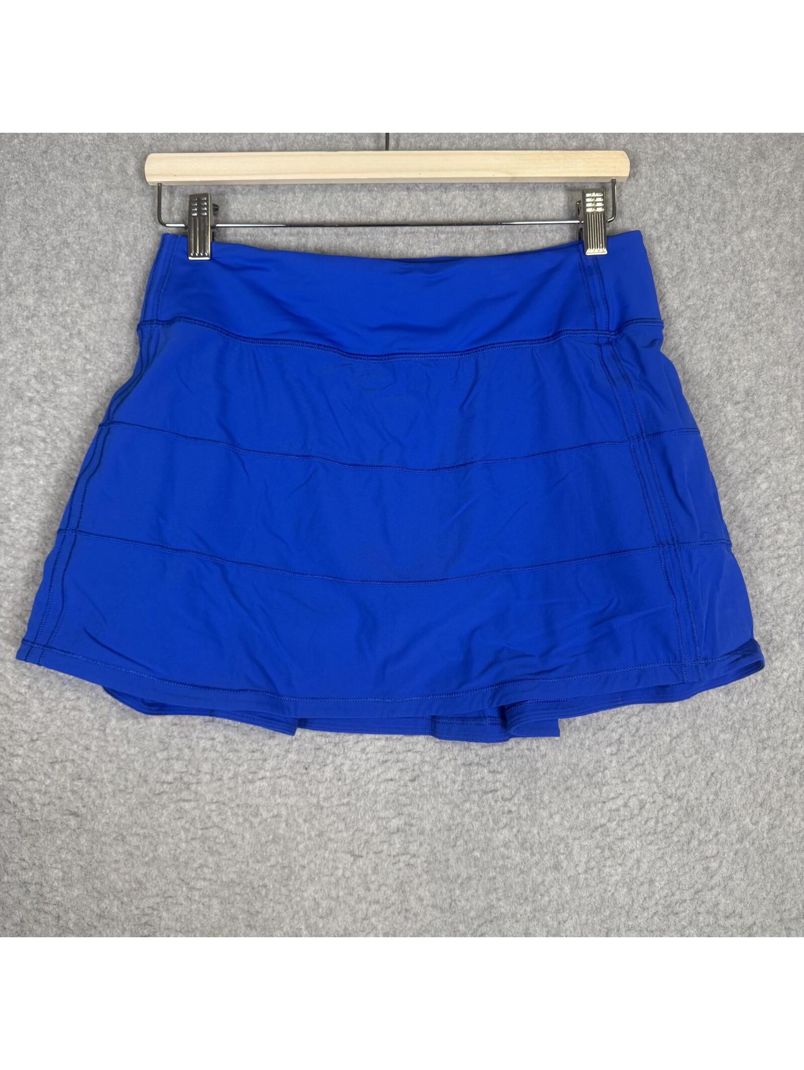 Lululemon Pace Rival Mid Rise Skirt Long Cerulean Blue Size 6 Tall Rare Nwot